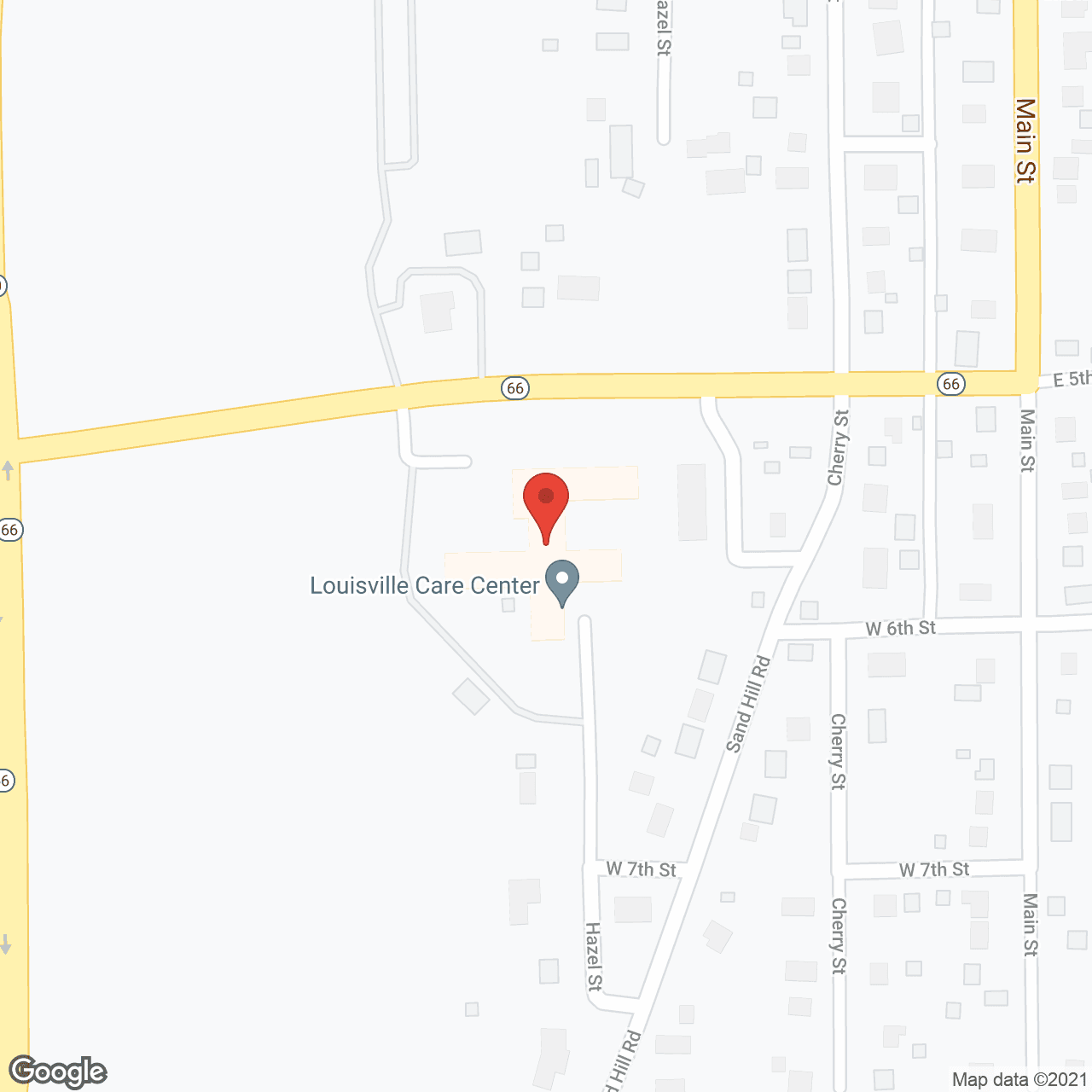 Louisville Care Ctr in google map
