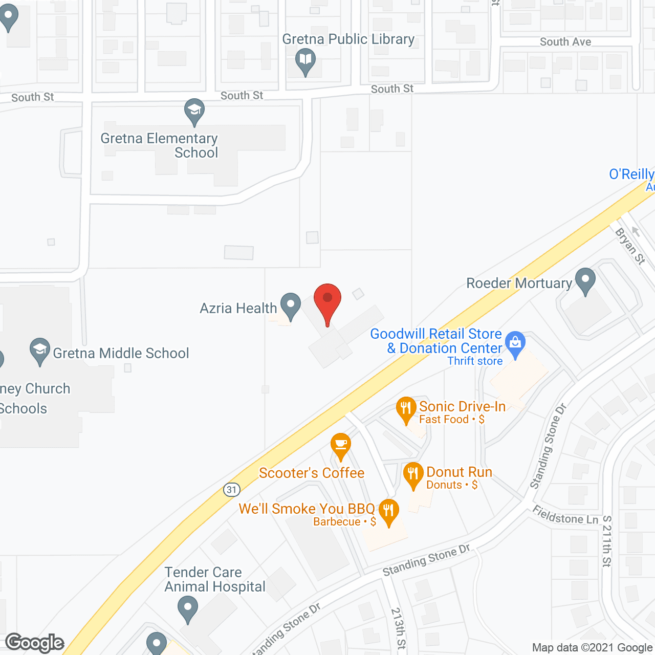 Gretna Community Living Center in google map