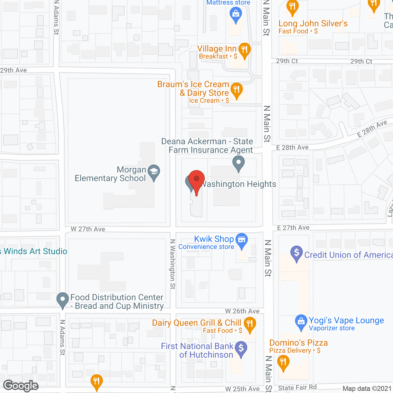 Washington Heights in google map