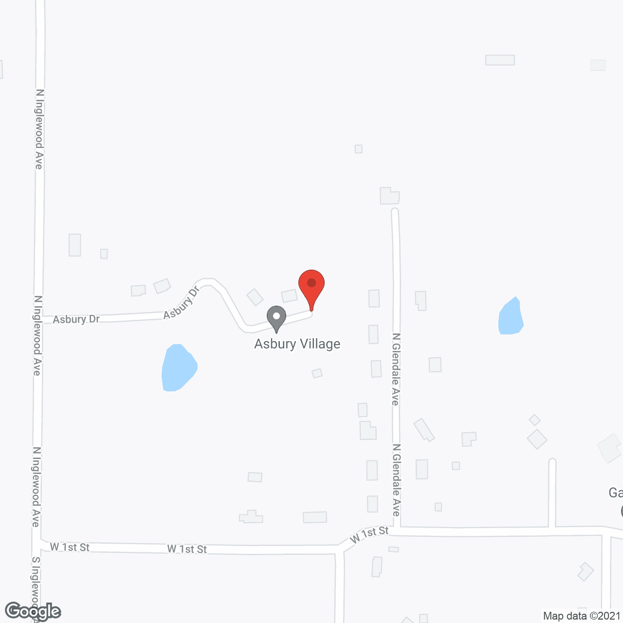 Asbury Village in google map