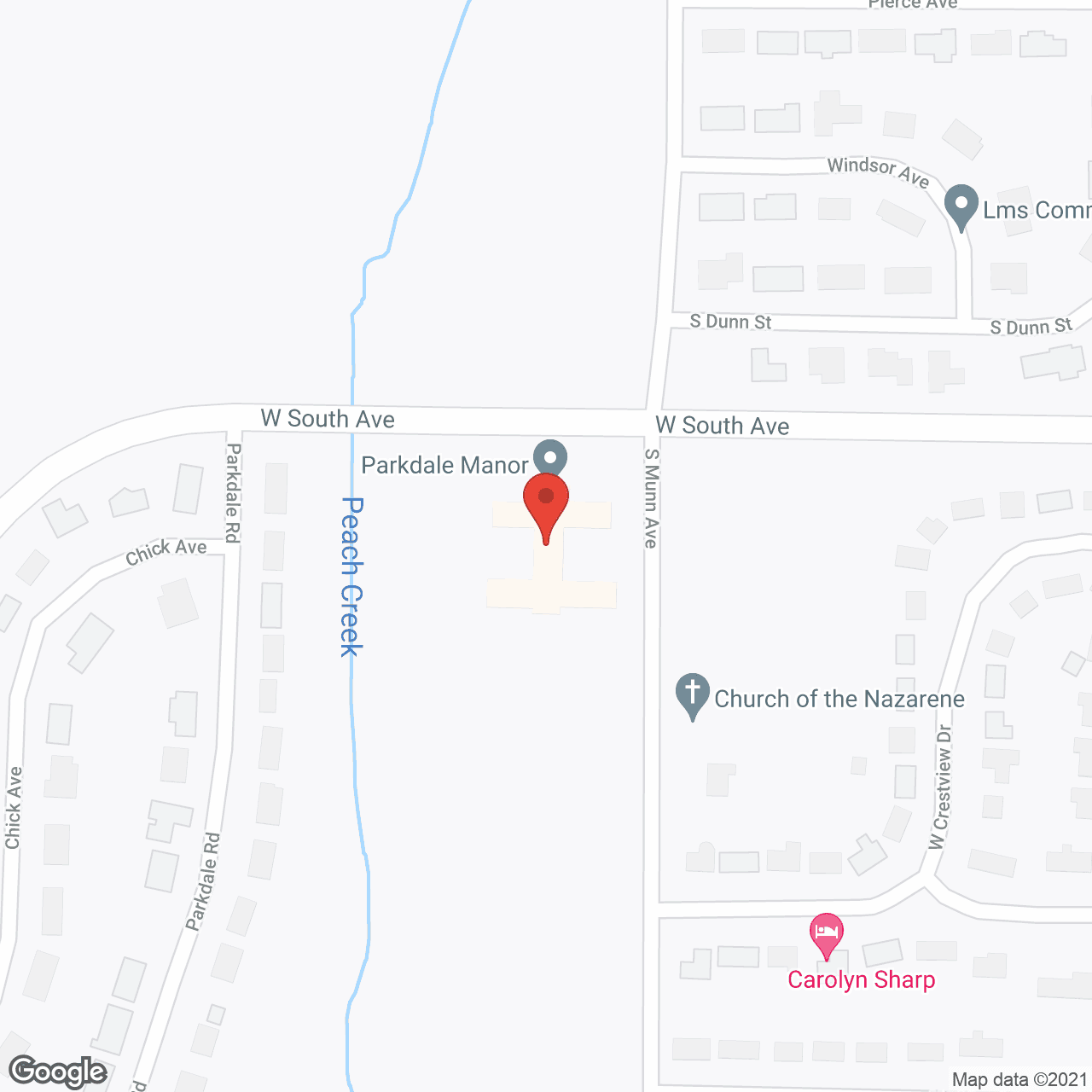 Parkdale Manor Care Ctr in google map