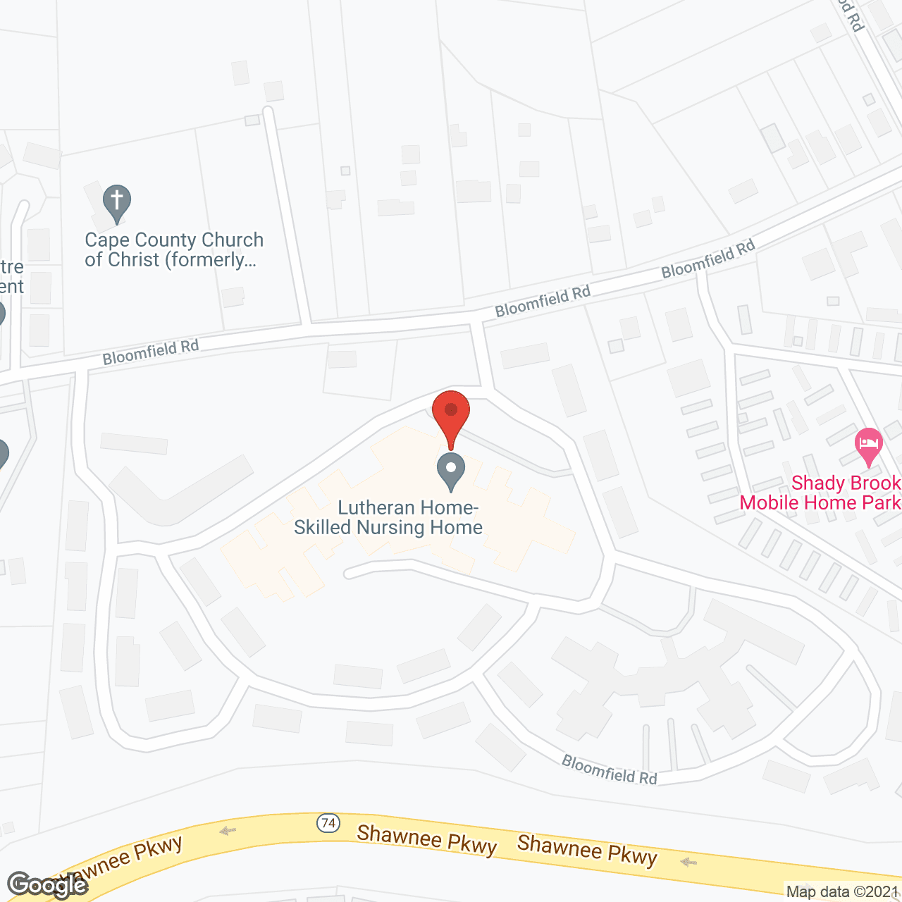 Saxony Village in google map