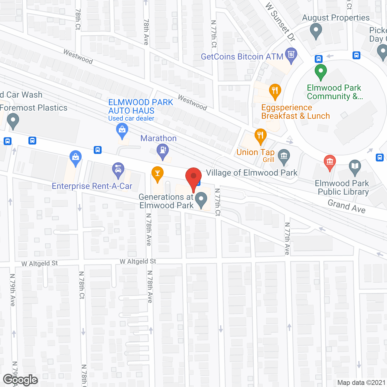 Elmwood Care in google map