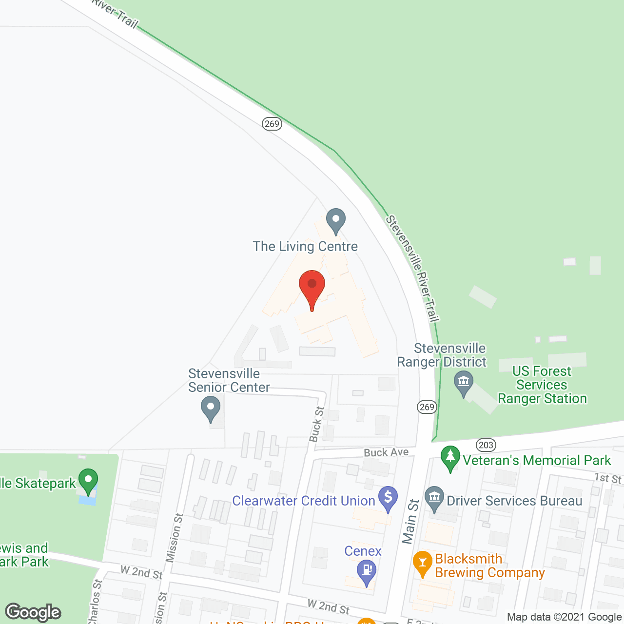 Bitterroot Valley Living Ctr in google map