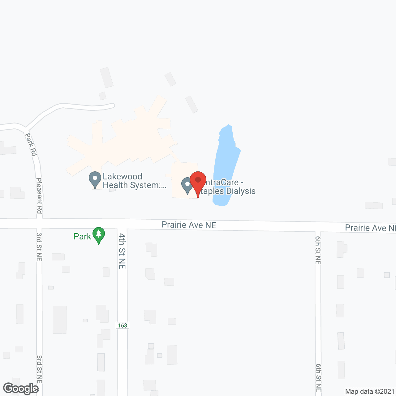 Greater Staples Hospital in google map