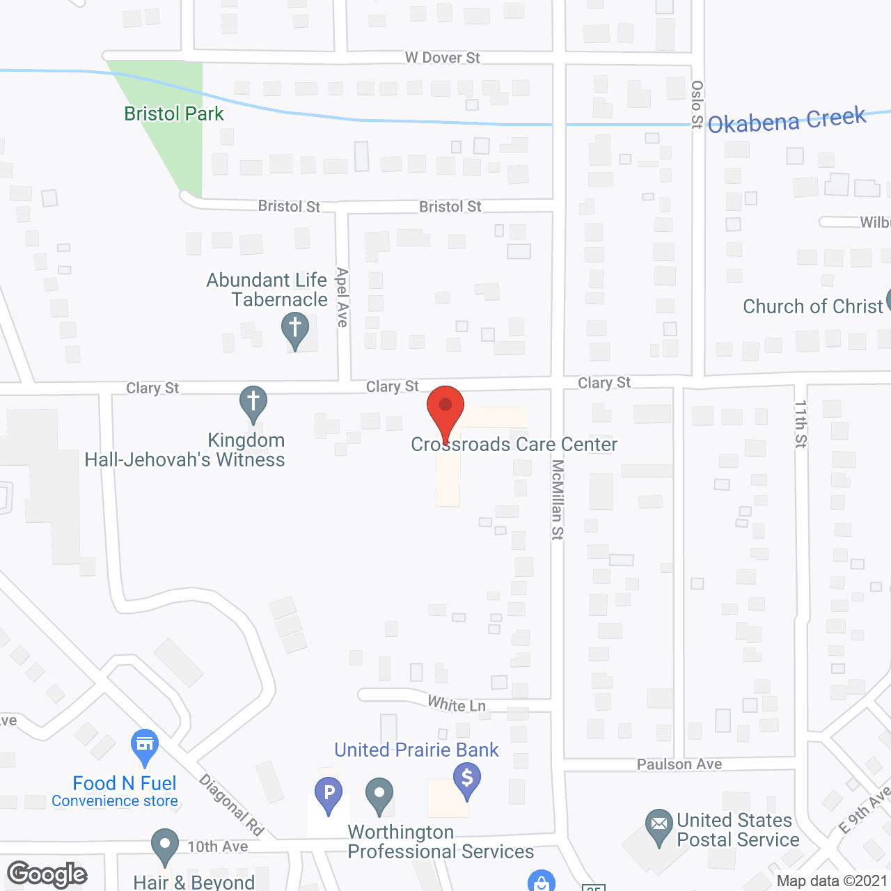 Crossroads Care Ctr in google map