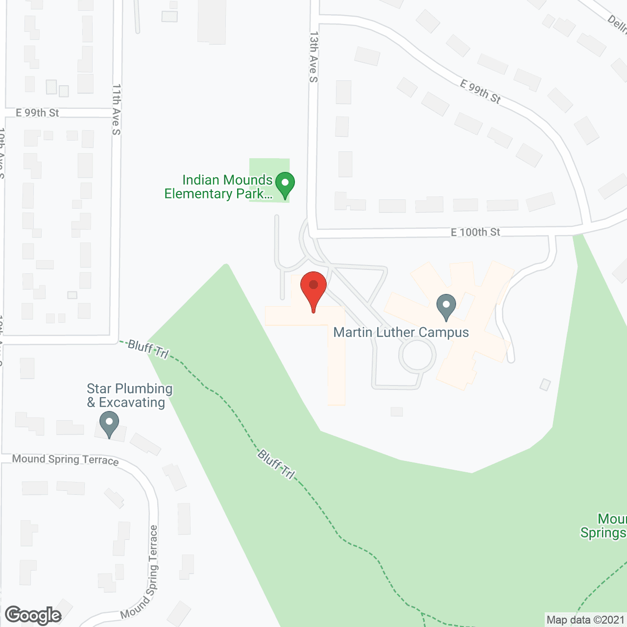 Meadow Woods - Martin Luther Campus in google map