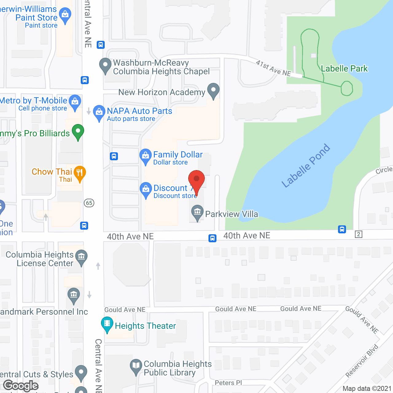 Parkview Villa in google map