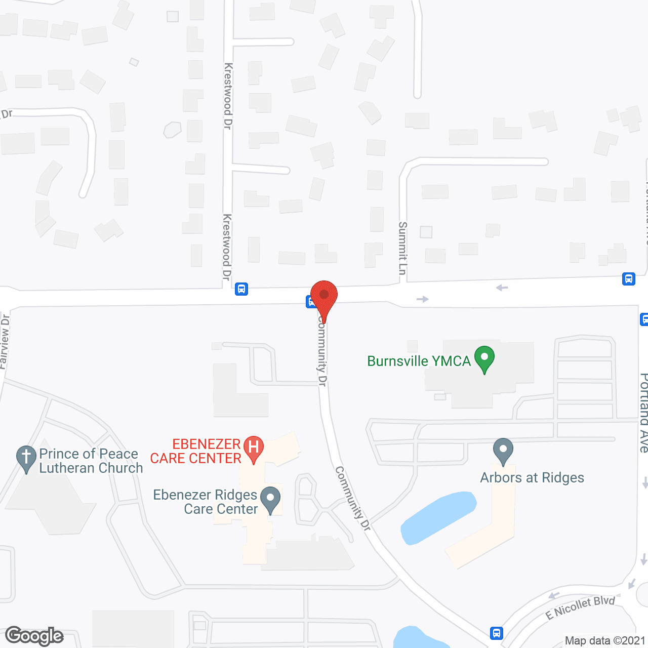 Ebenezer Ridges Campus in google map