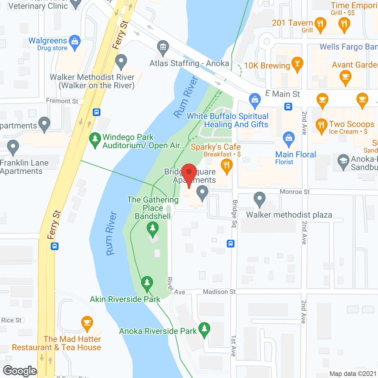 Bridge Square Apartments in google map