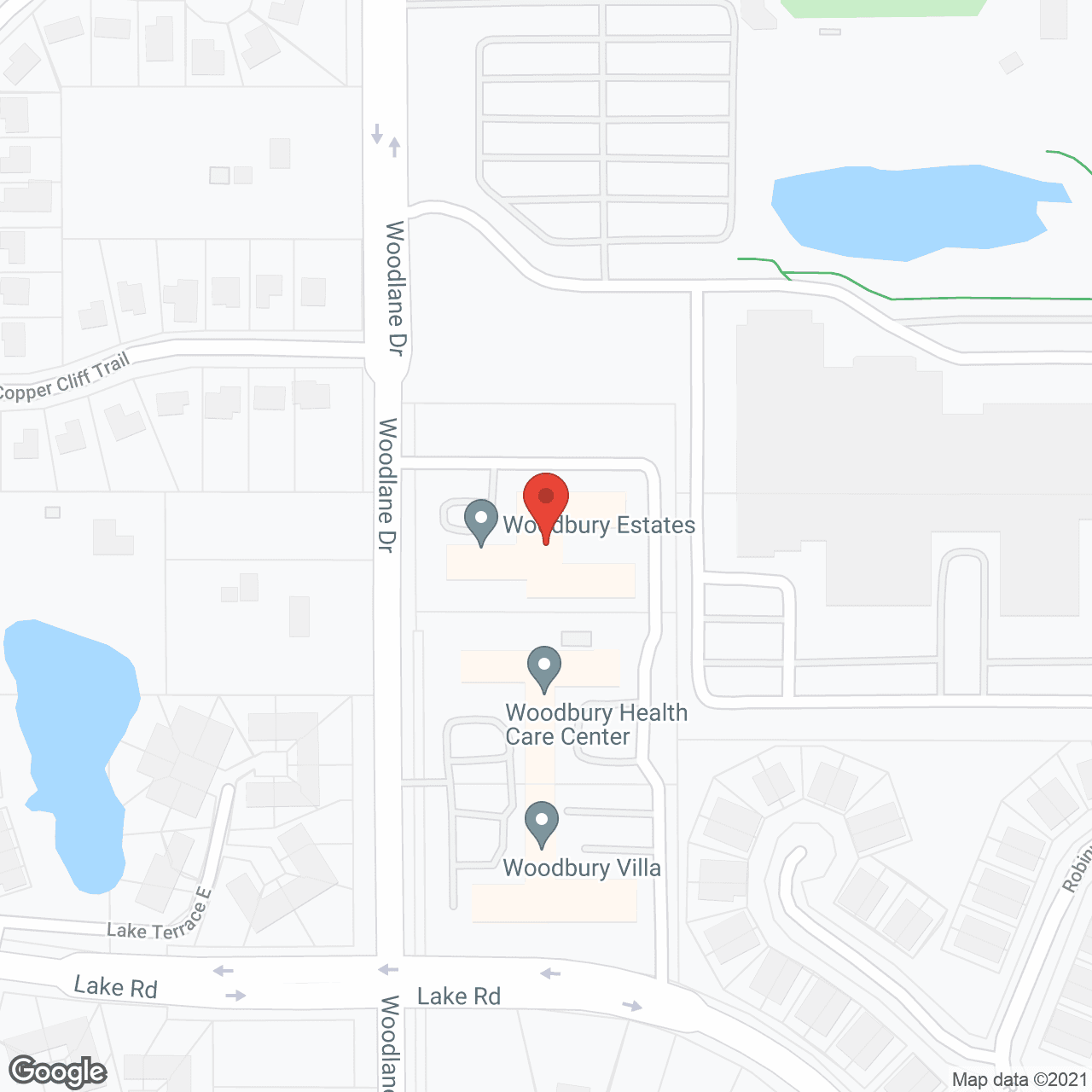 Woodbury Senior Living in google map