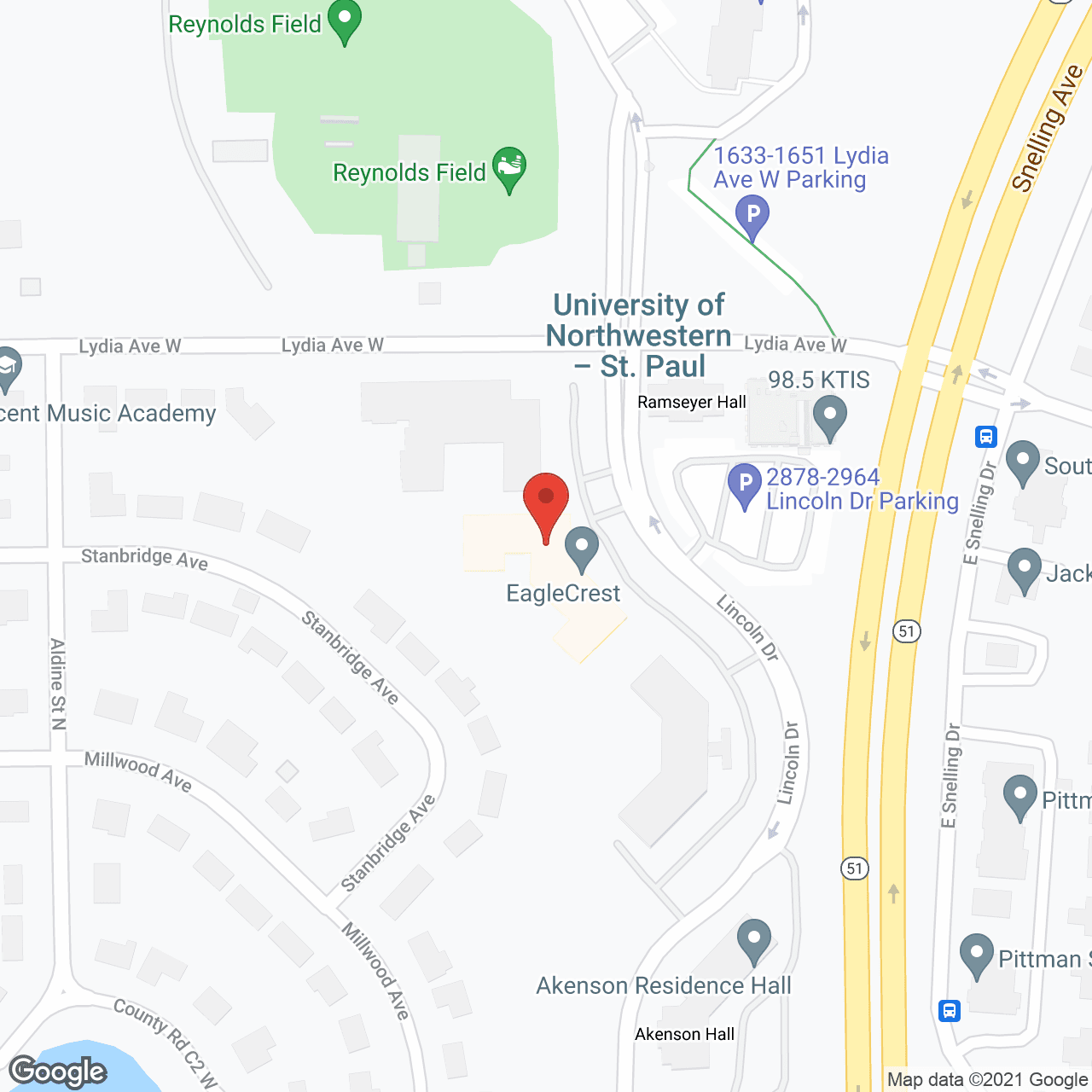 Eaglecrest Retirement Com in google map