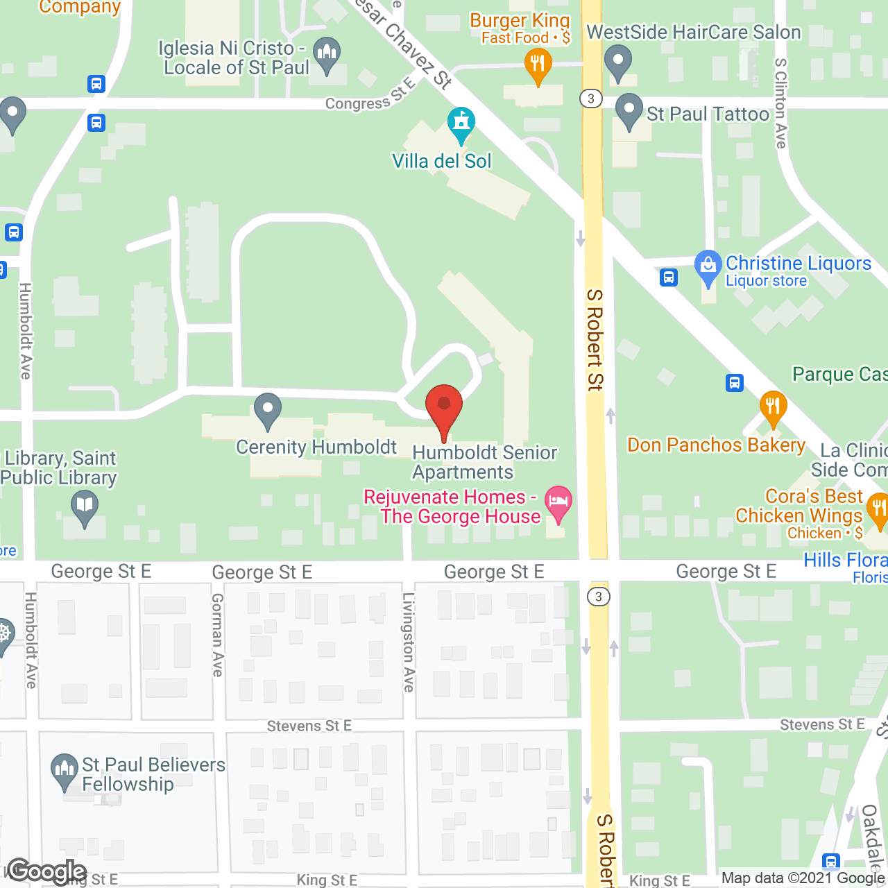 Humboldt Apartments Senior in google map