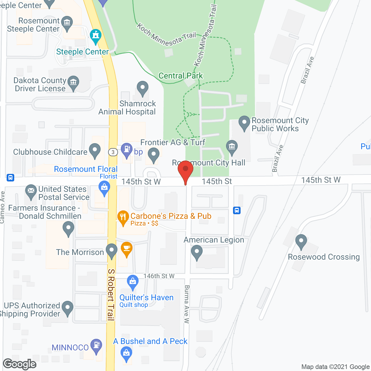 Rosemount Plaza in google map