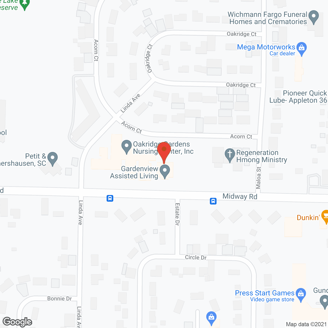 Gardenview Assisted Living in google map