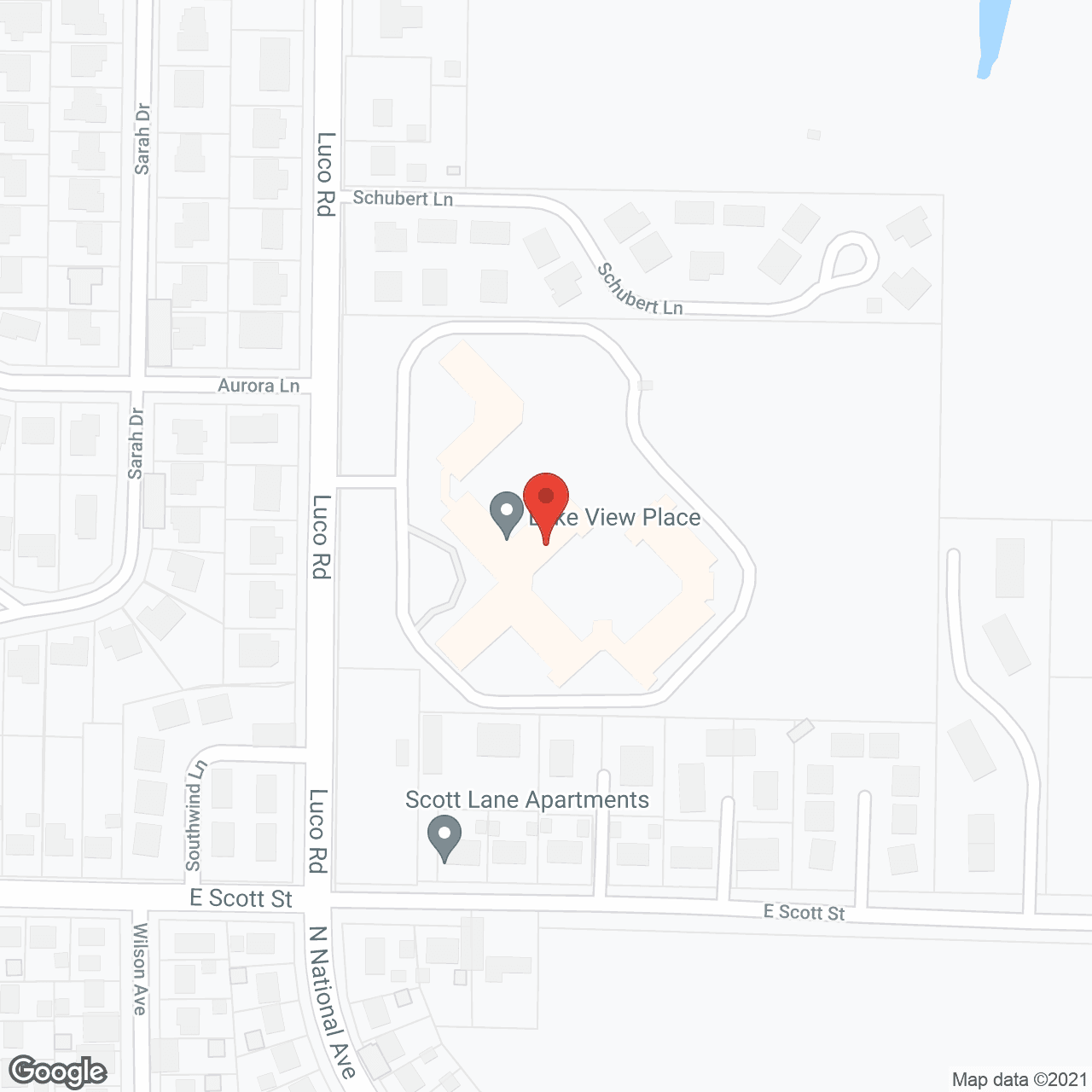 Lake View Estates in google map