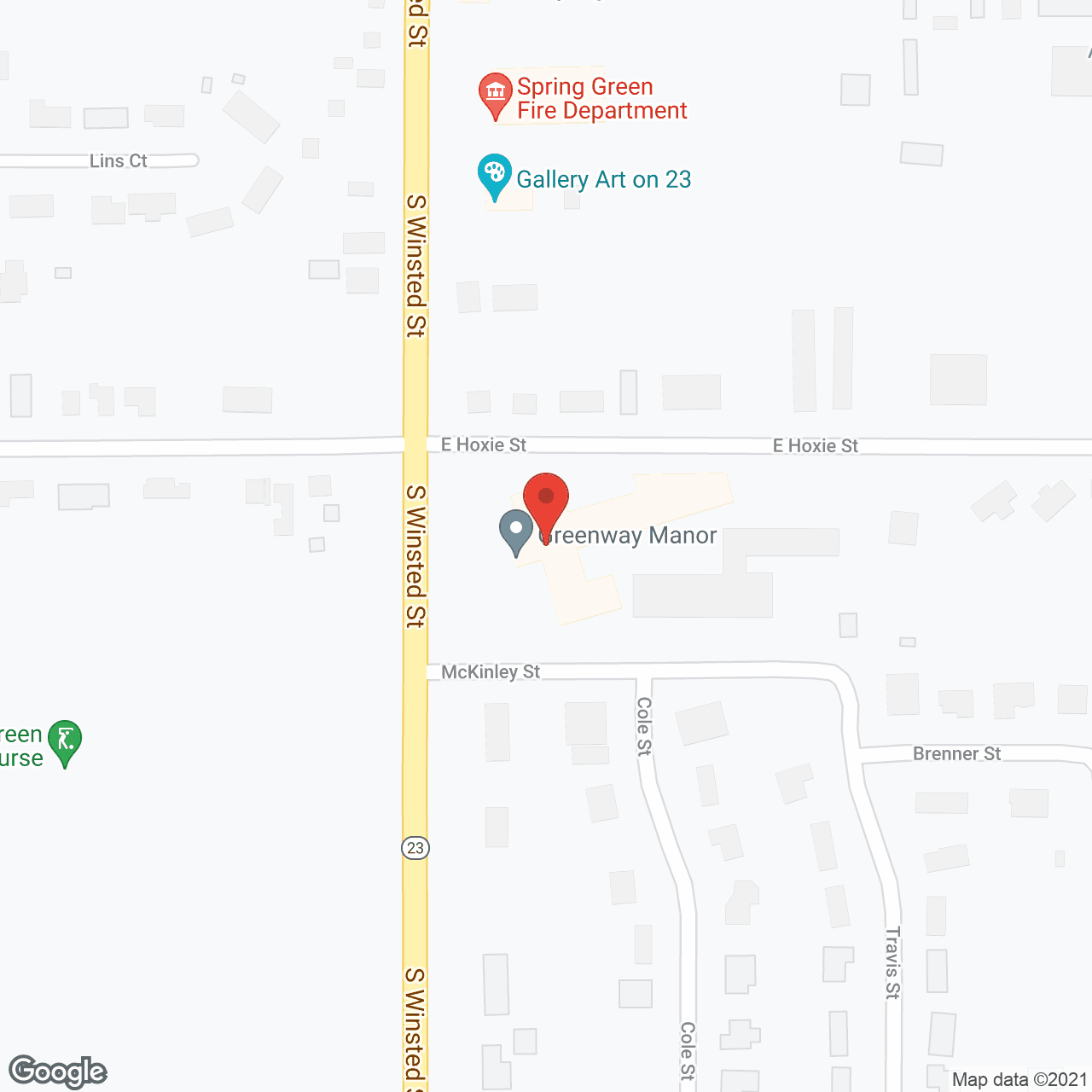 Greenway Terrace in google map