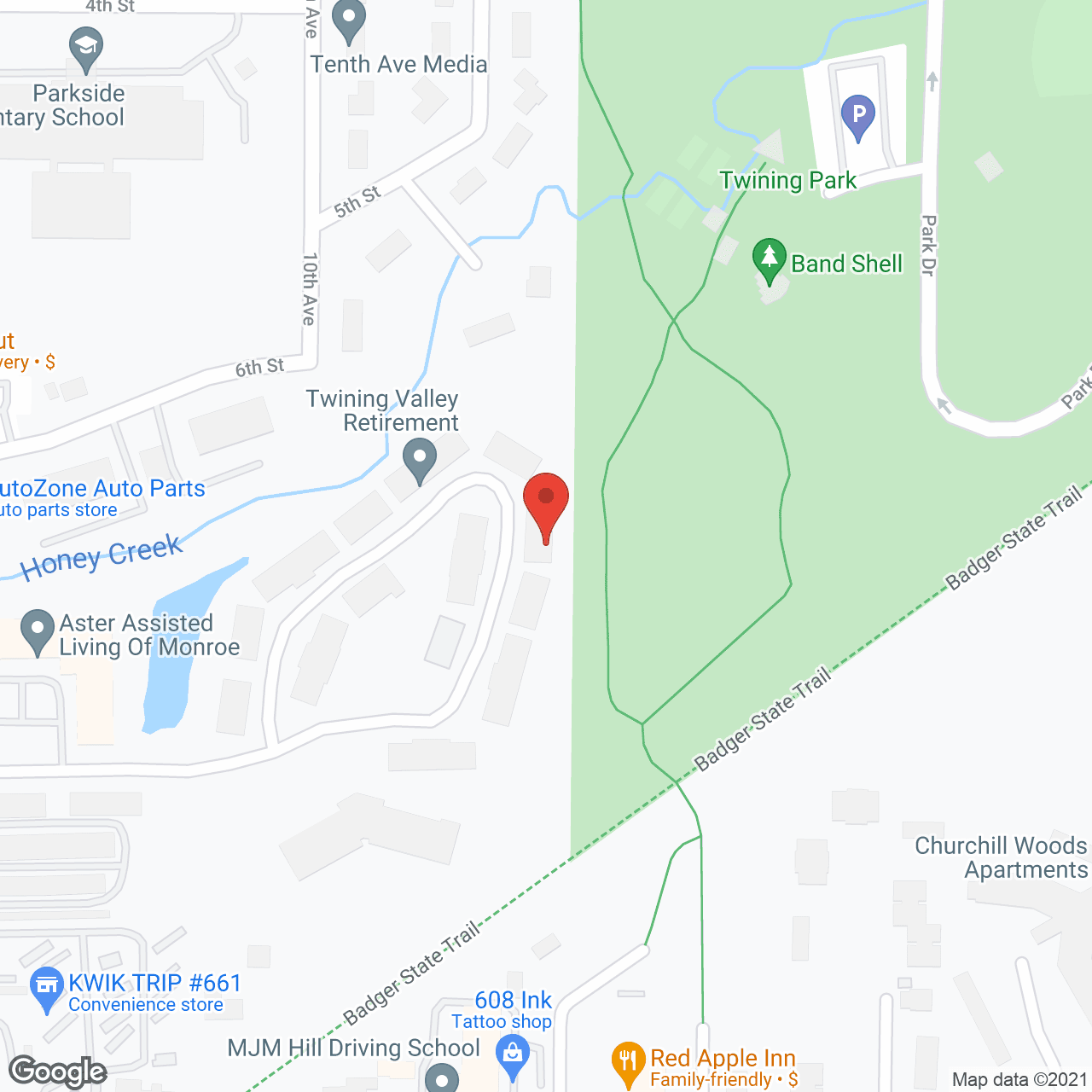 Twining Valley Retirement Community in google map