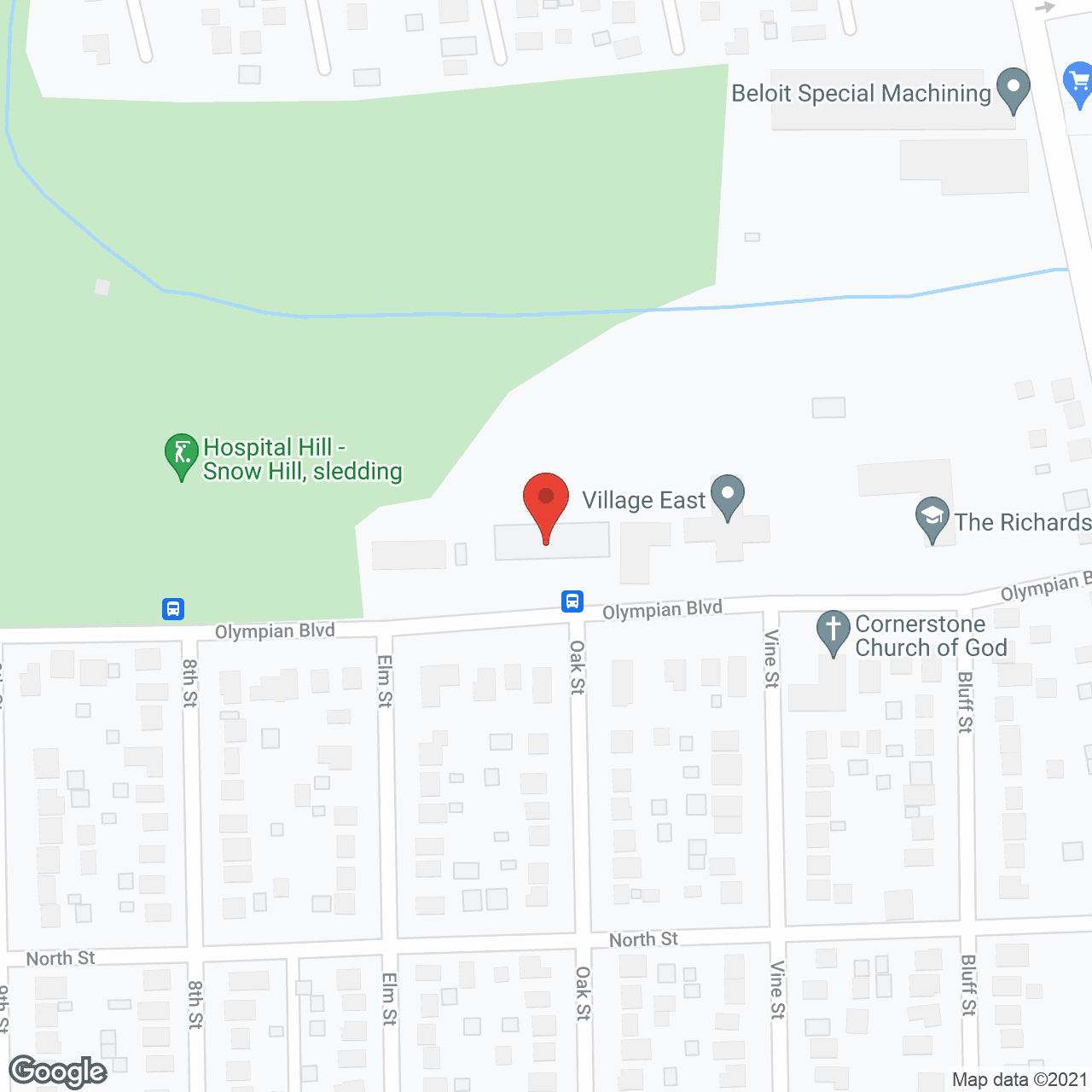 Olympian Hill Senior Apartmnts in google map