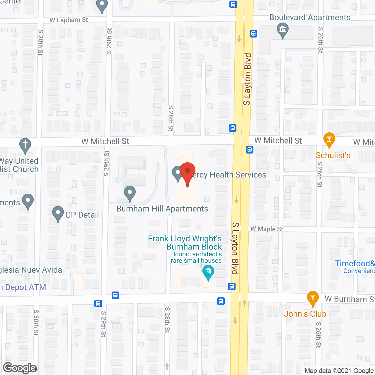 Mercy Residential and Rehab Ctr in google map