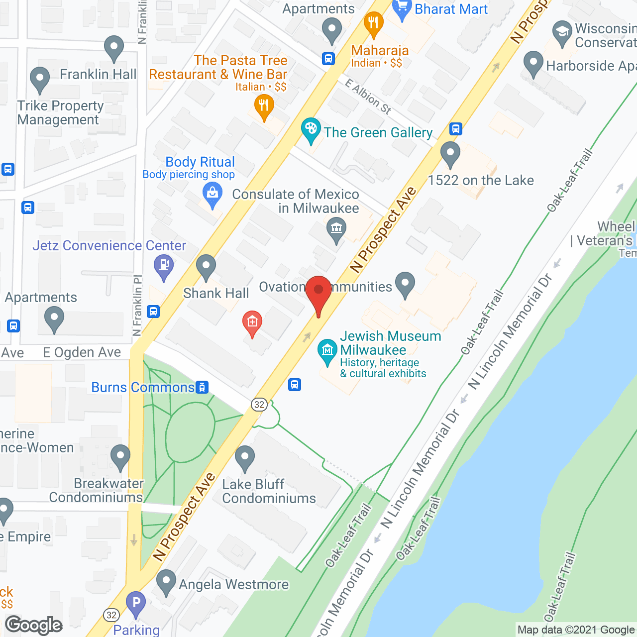 Jewish Home & Care Ctr in google map