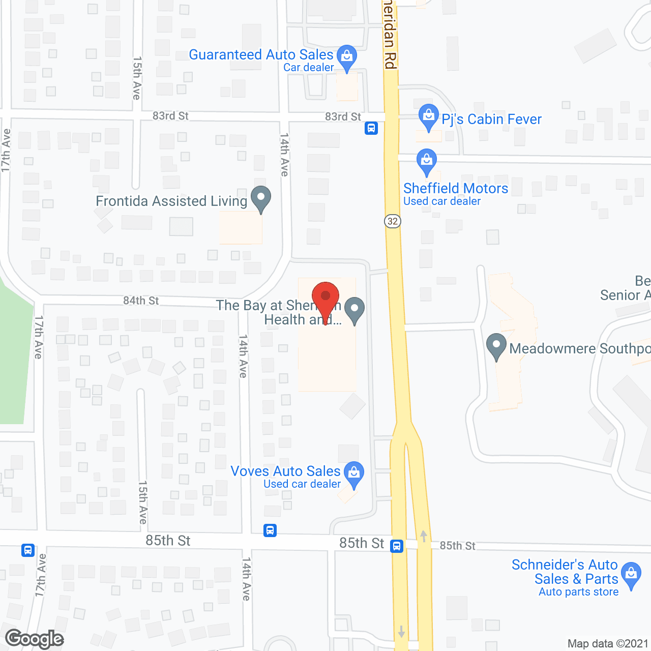 Sheridan Medical in google map