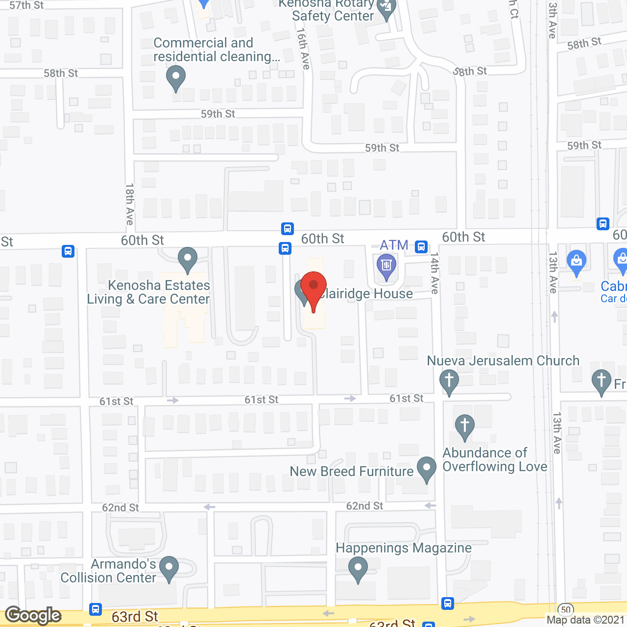 Clairidge House in google map