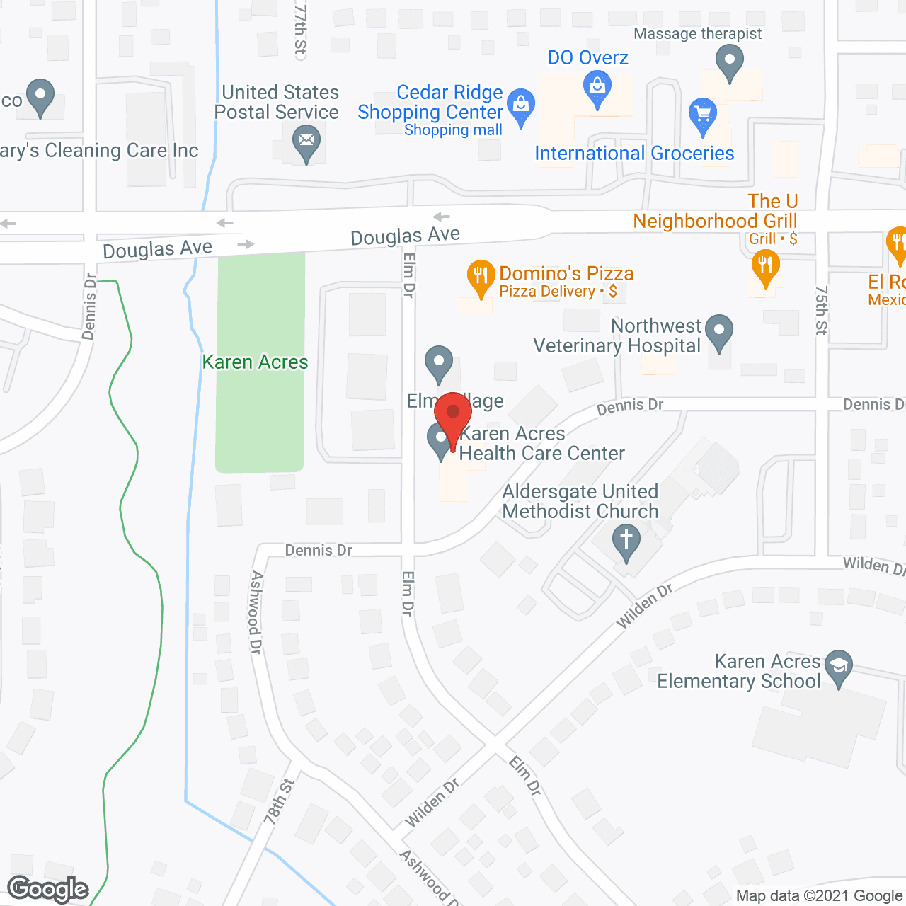 Karen Acres Health Care Center in google map