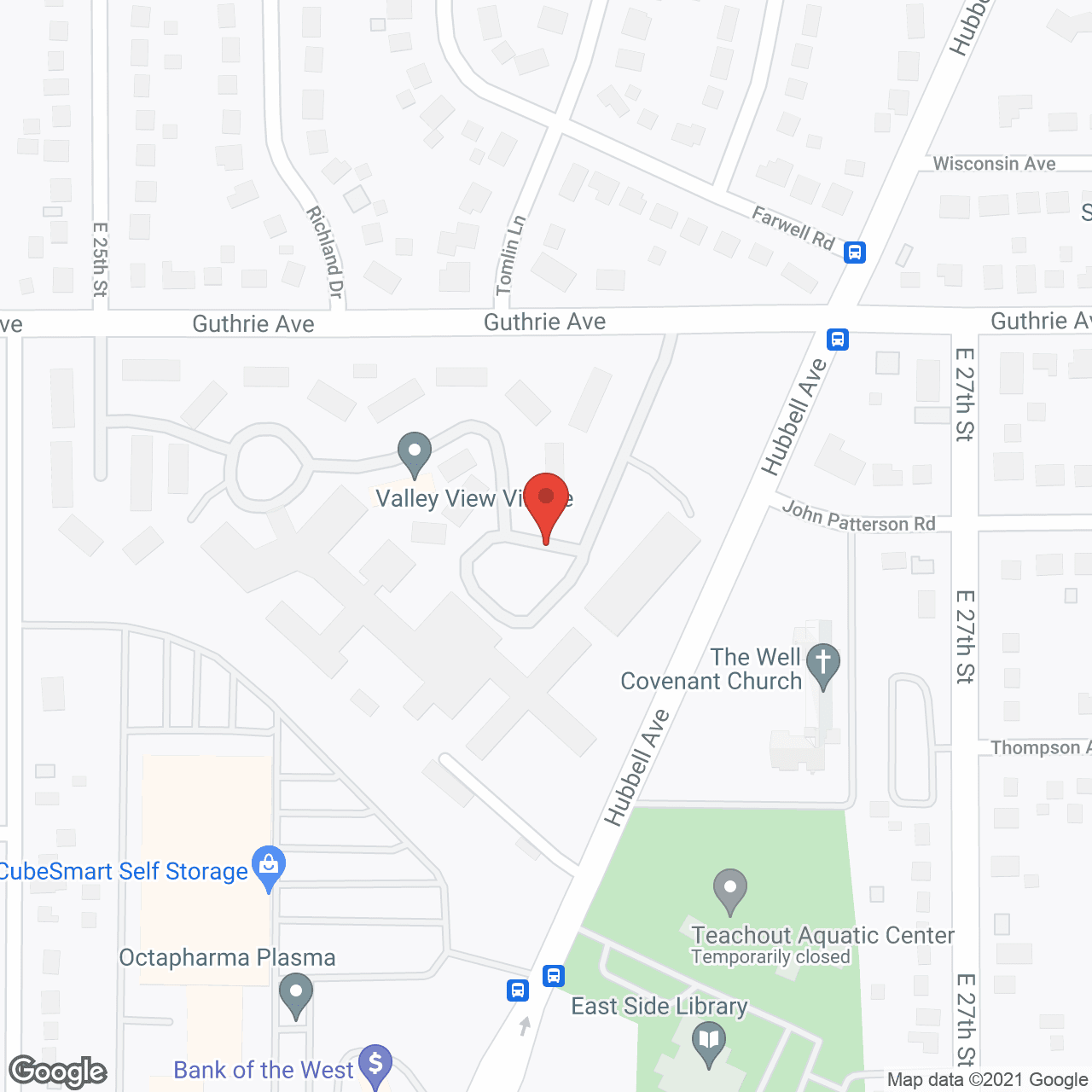 Valley View Village in google map