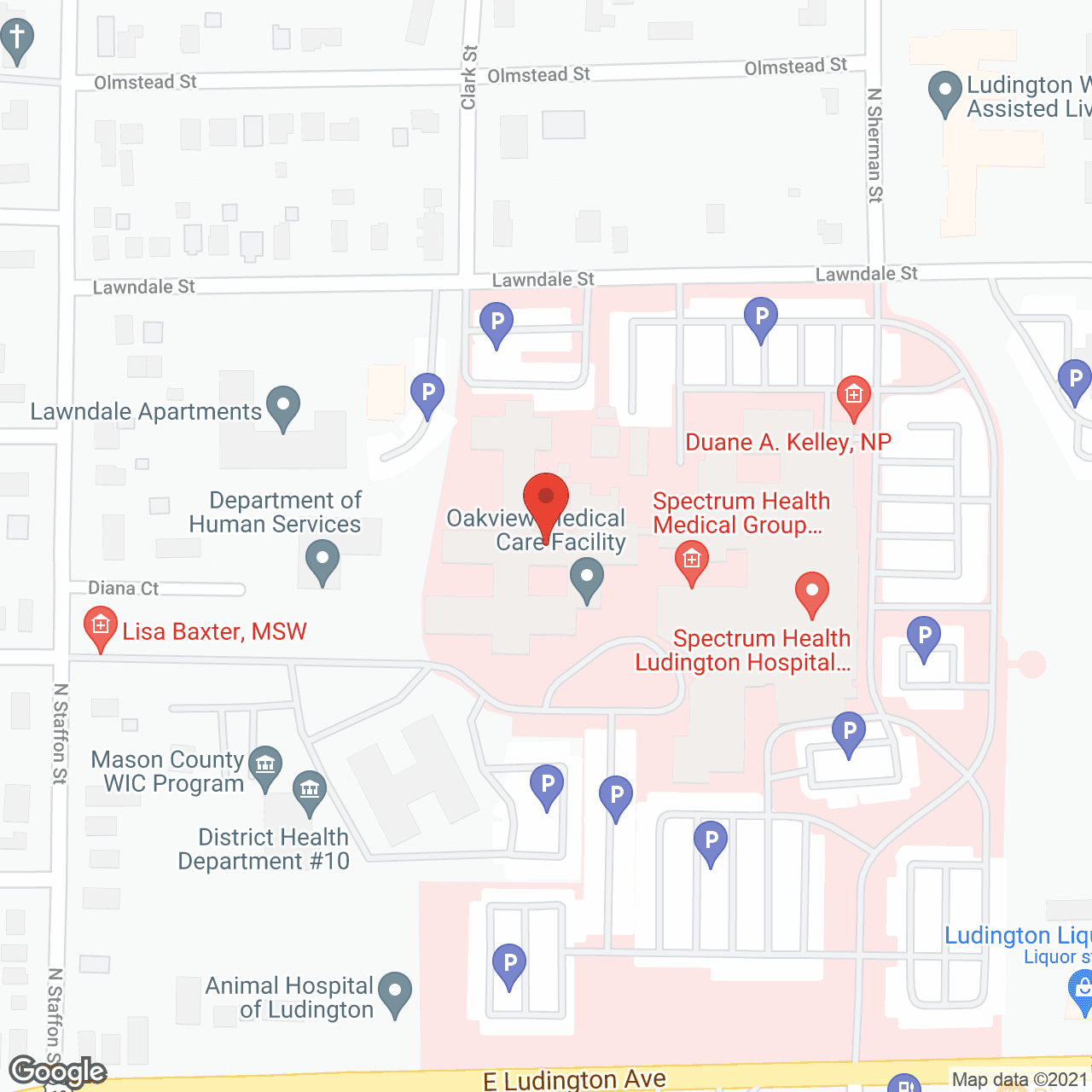 Oakview Medical Care Facility in google map