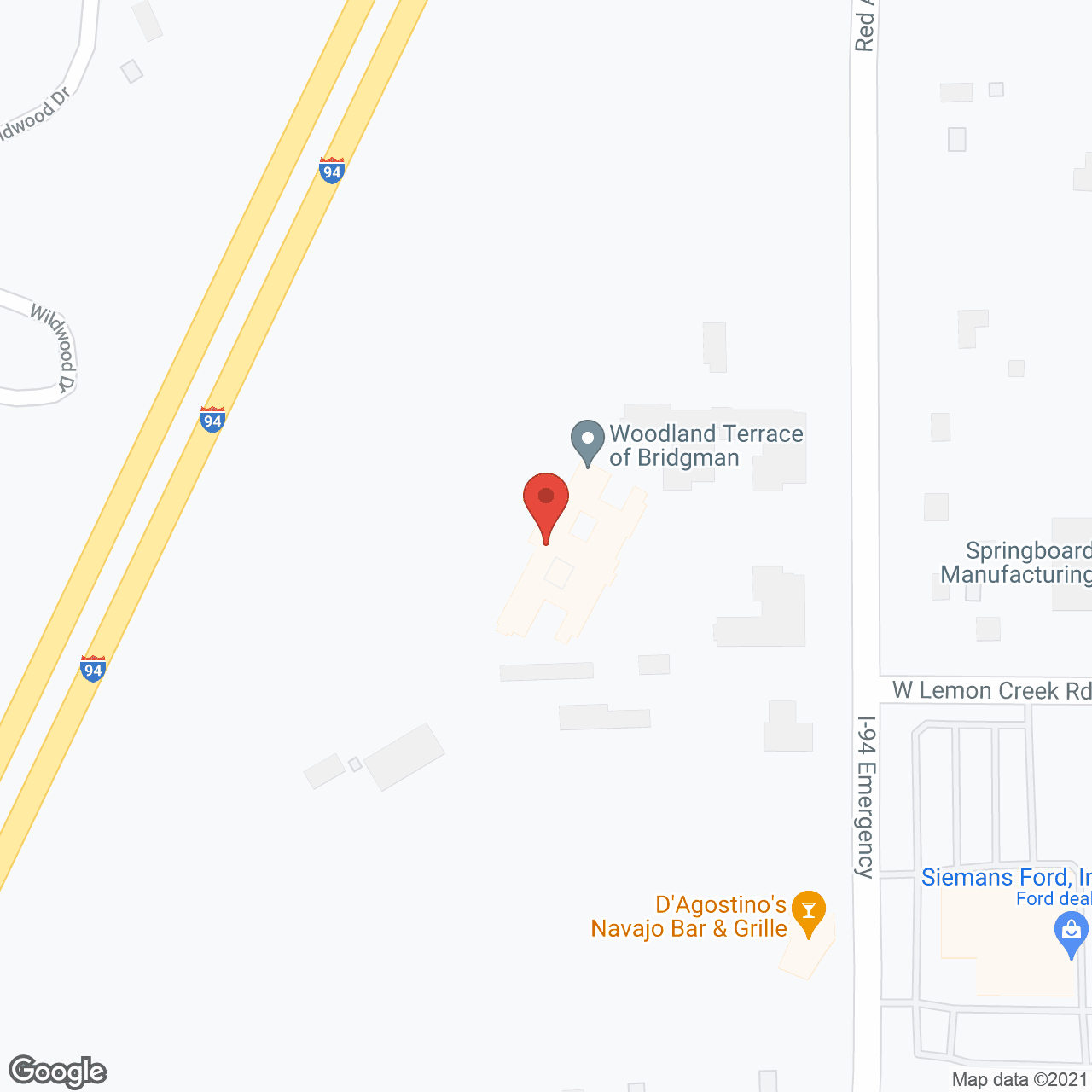 Woodland Terrace in google map