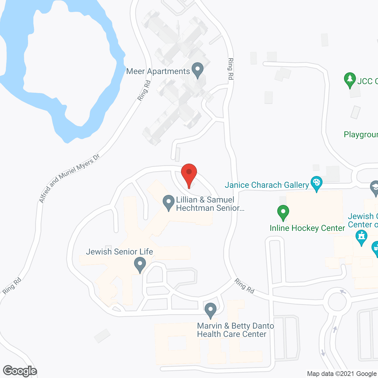 Jewish Federation Apartments in google map