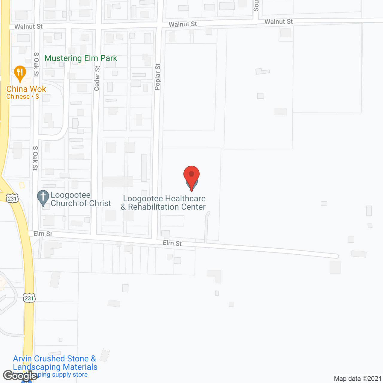 Martin County Healthcare in google map