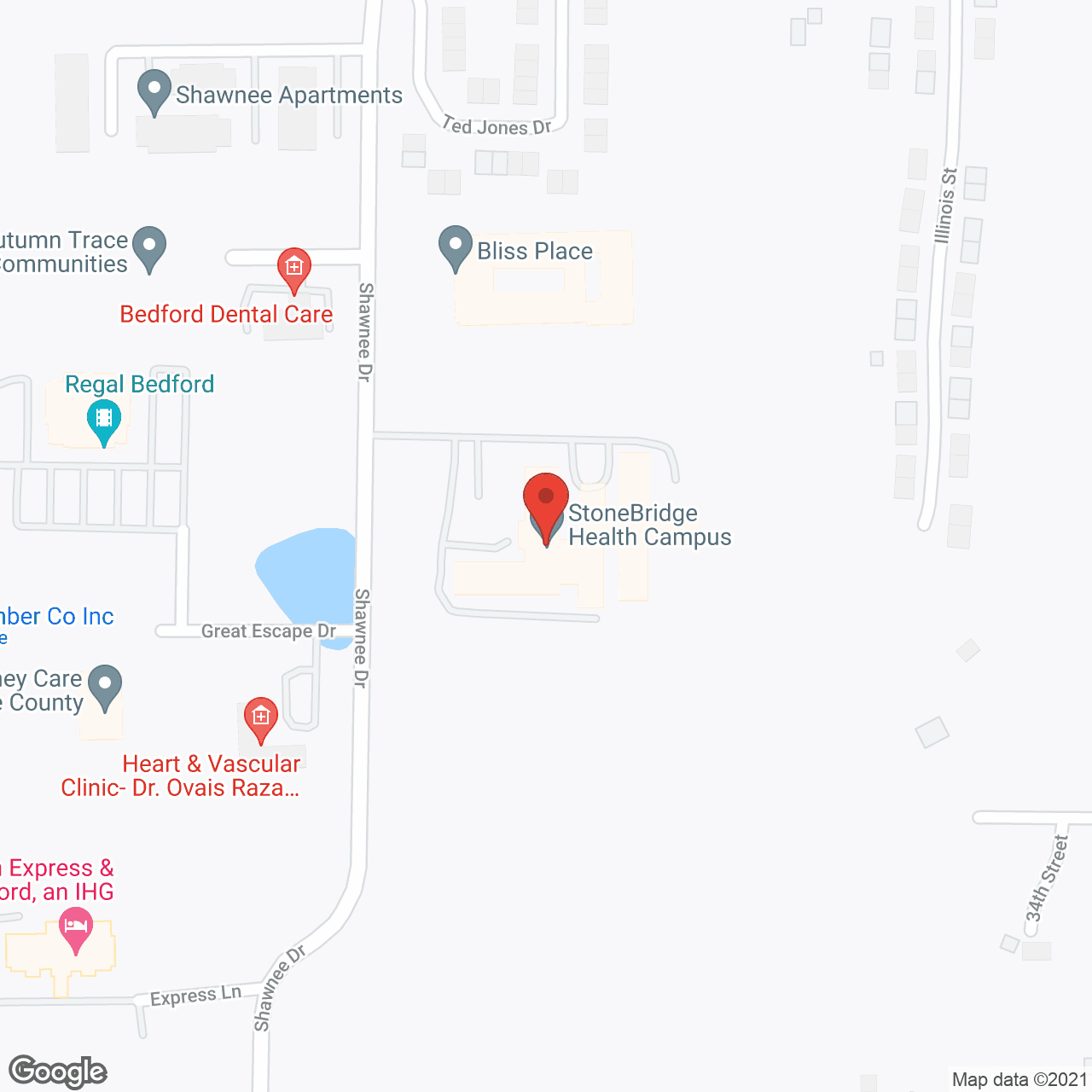 StoneBridge Health Campus in google map