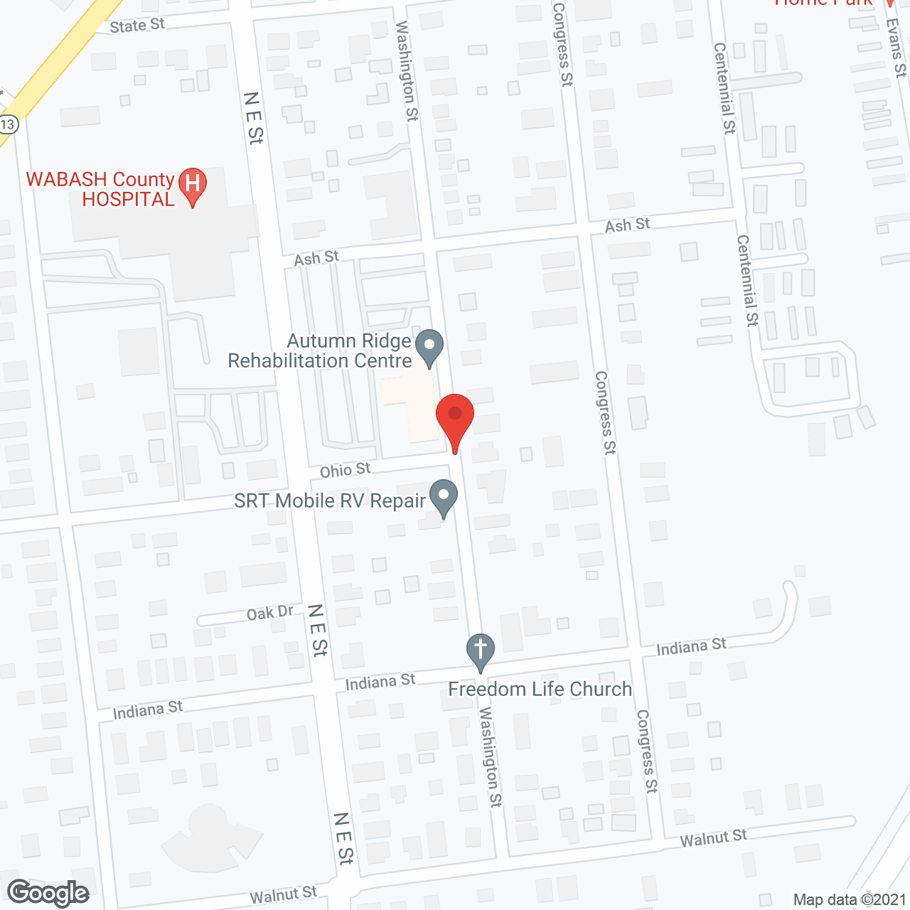 AmeriCare Living Center of Wabash in google map