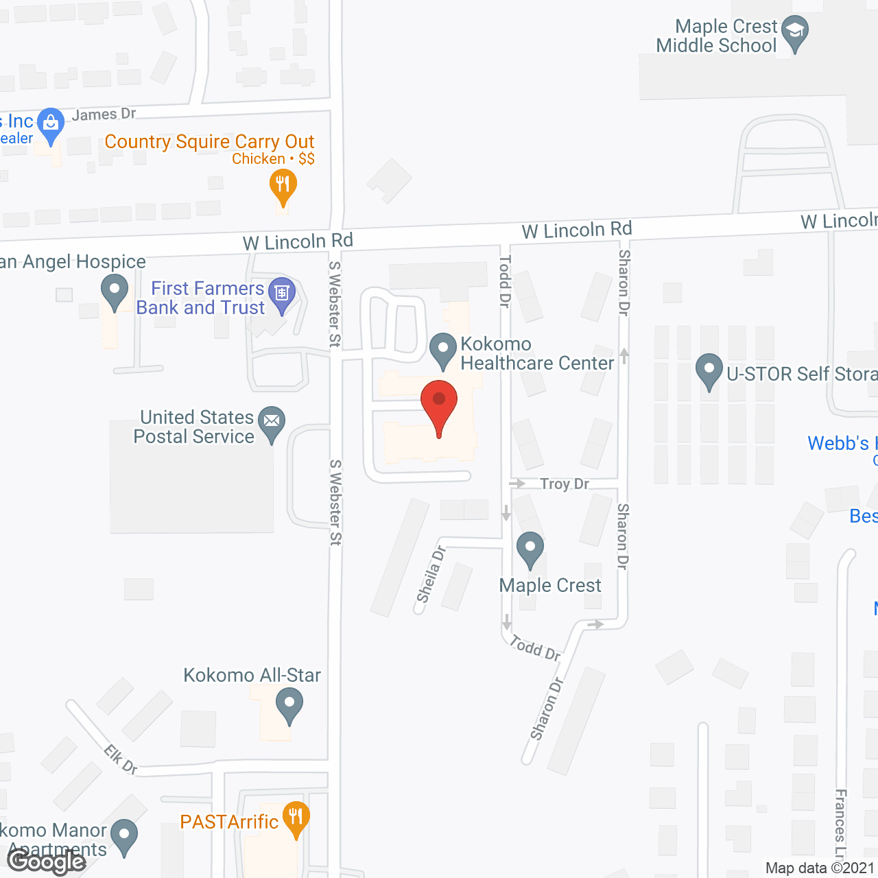 Windsor Estates Health and Rehab center in google map