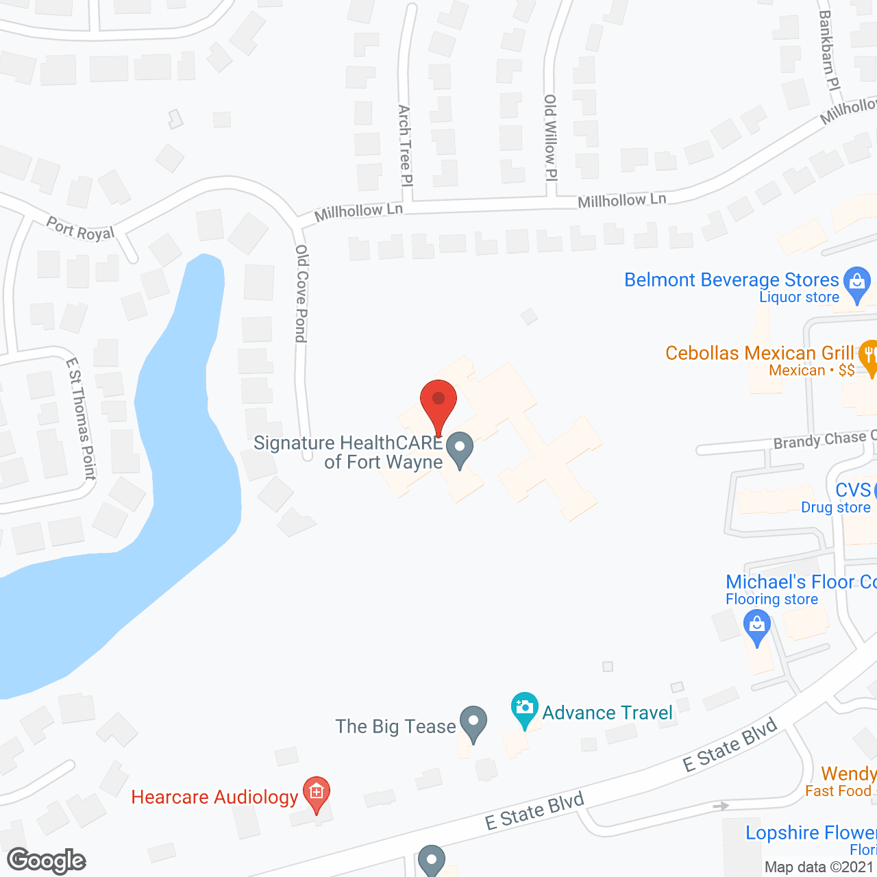 Regency Place Health Care Ctr in google map