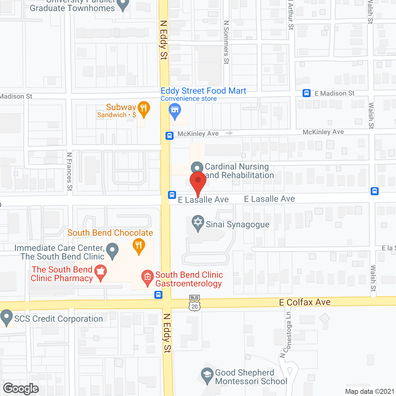 Cardinal Nursing and Rehab Center in google map