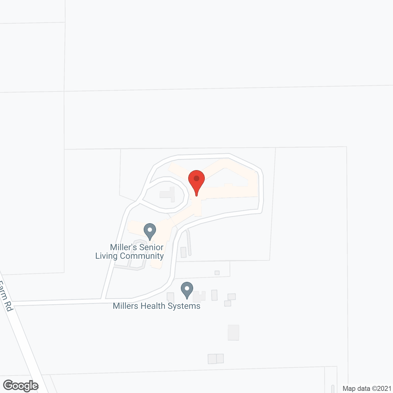 Miller's Senior Living Community in google map