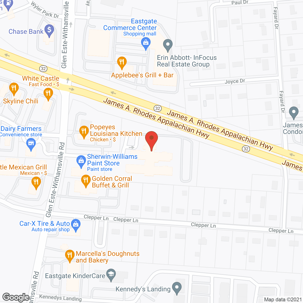 Eastgate Springs in google map
