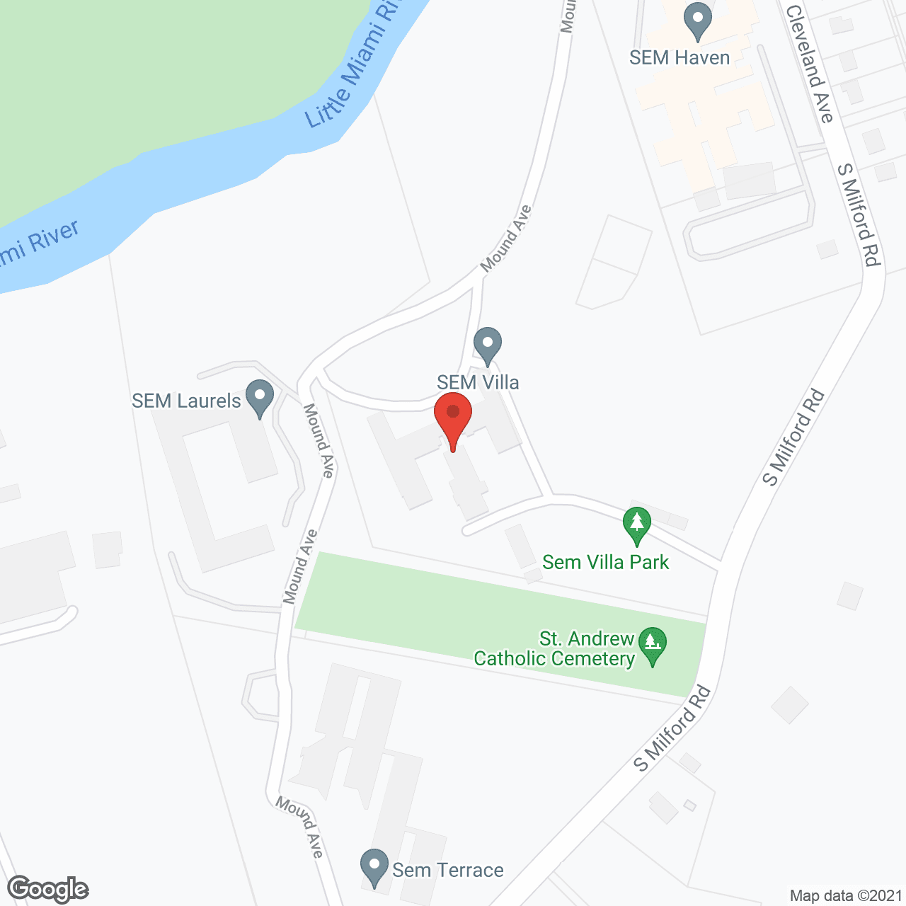 SEM Villa in google map