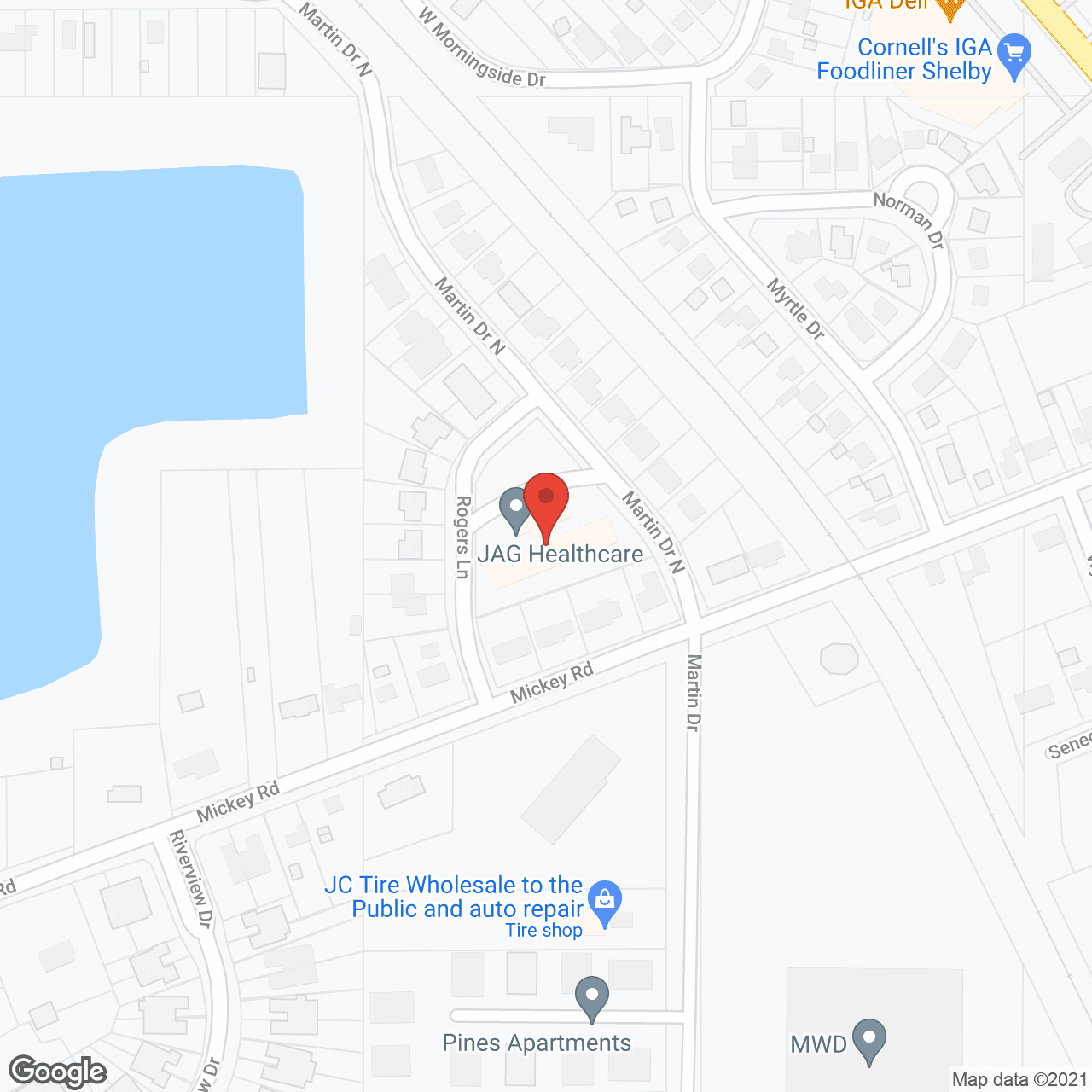 Heritage Care Ctr in google map