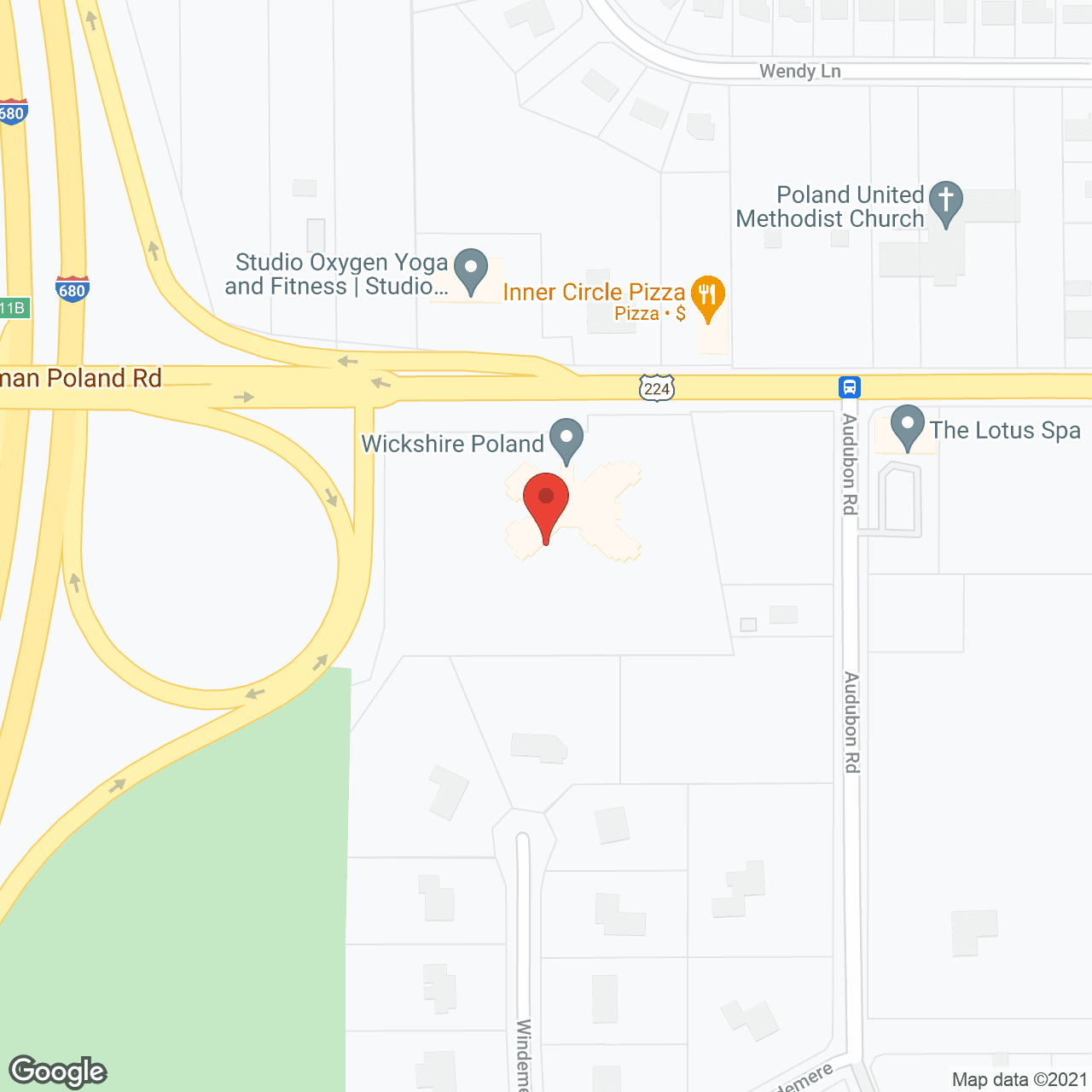 Poland Village Assisted Living in google map