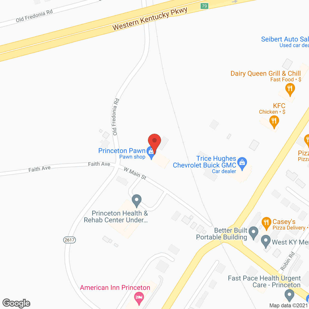 Princeton Health Care Manor in google map