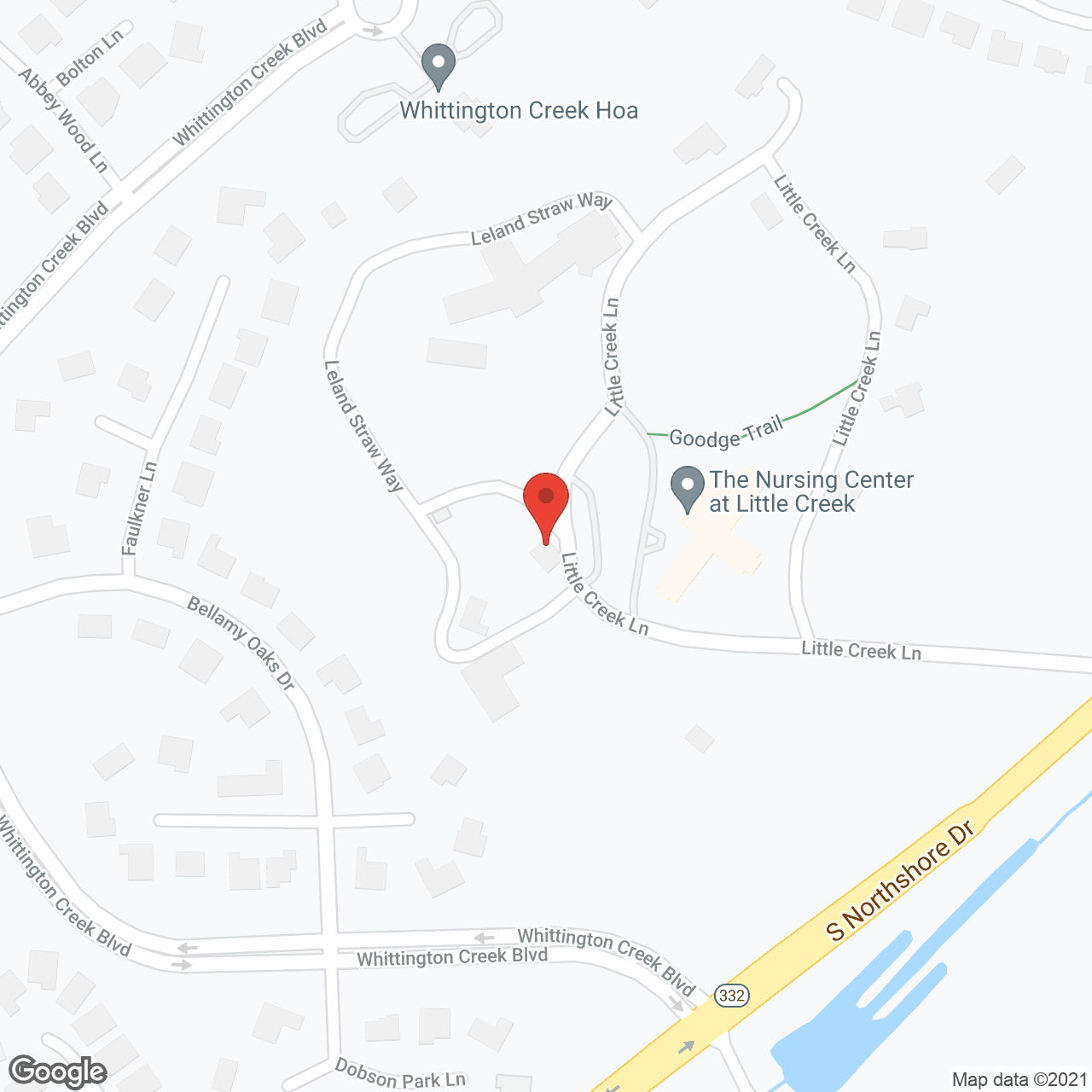 Little Creek Sanitarium in google map