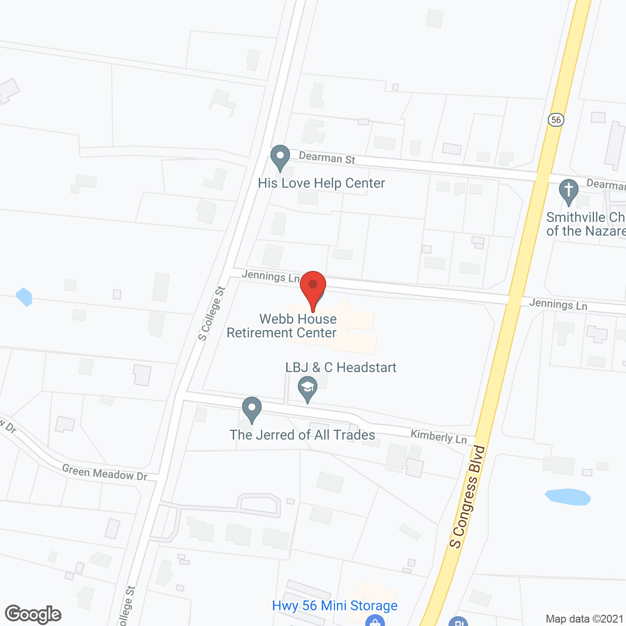 Webb House Retirement Ctr in google map