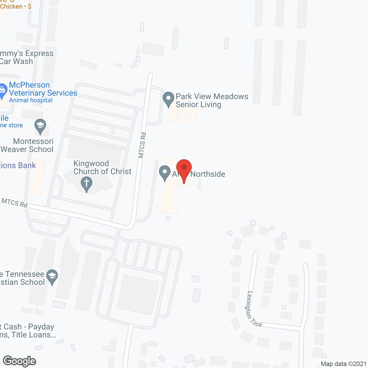 Northside Health Care Center in google map