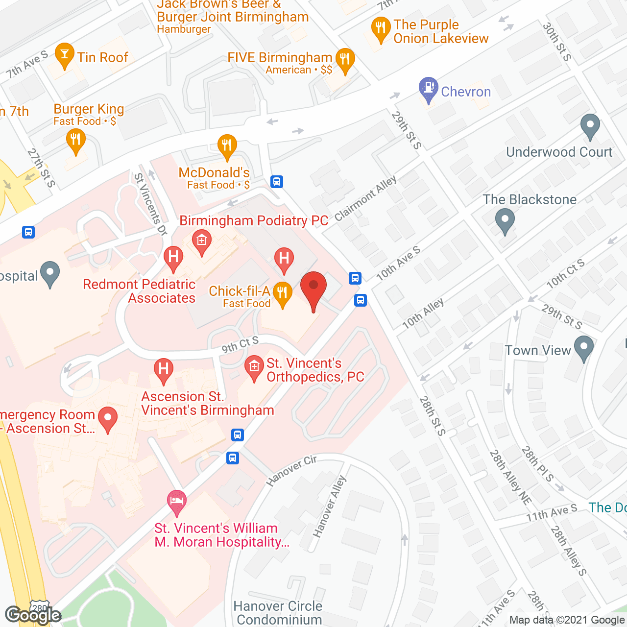 Rehabilitation and  Healthcare Center of Birmingham in google map