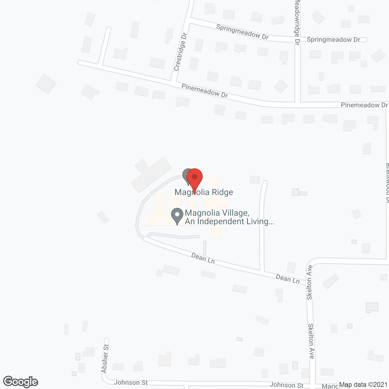 Magnolia Ridge Care and Rehabilitation in google map