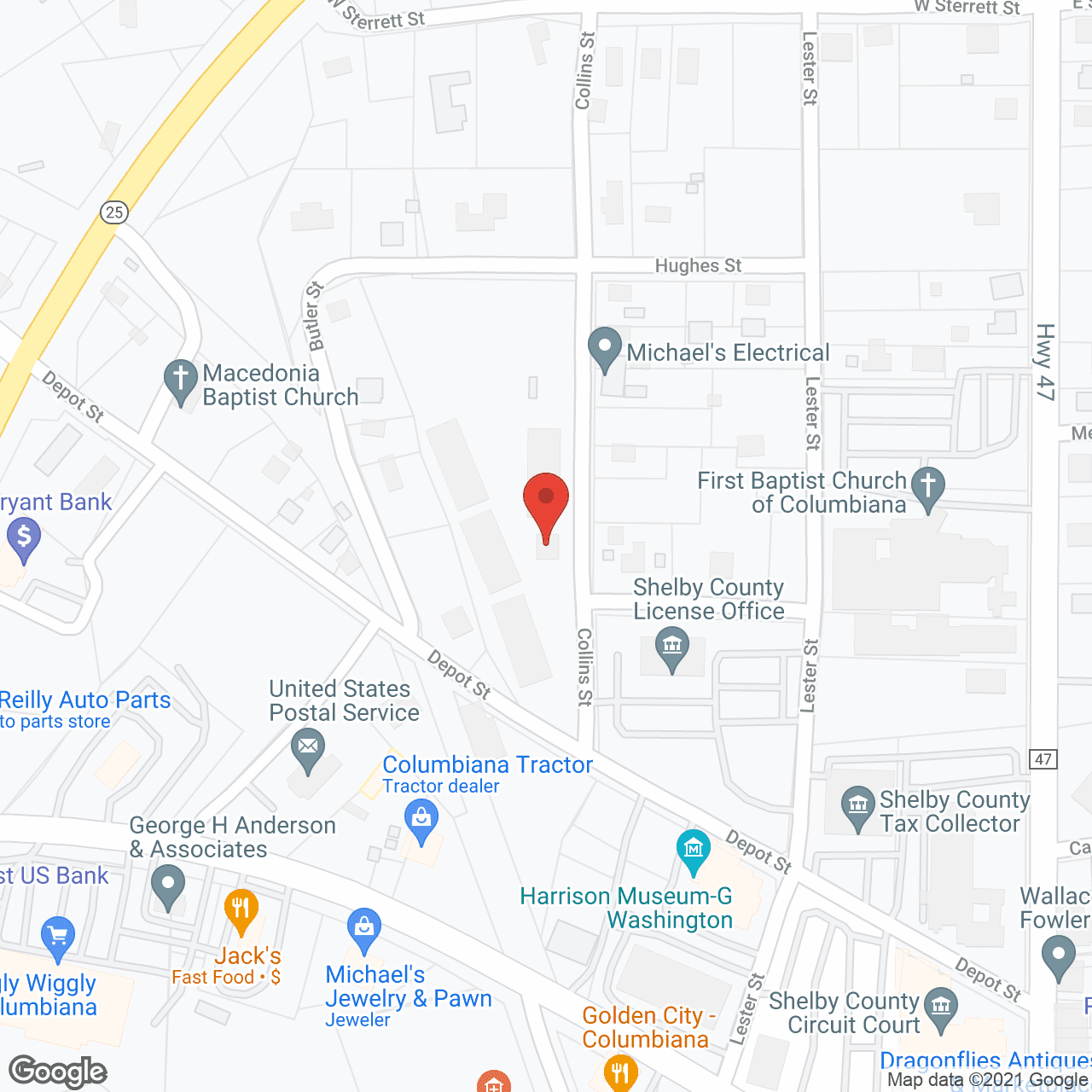 Shelby Woods Apartments in google map